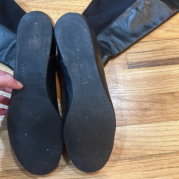 Stuart weitzman black leather wedge boot - Picture 7 of 15